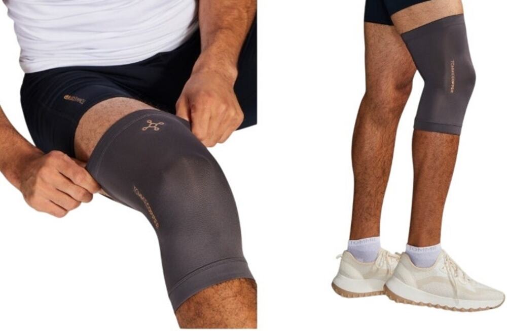 Tommie Copper Recovery Knee Sleeve, Silver Heather, Size Medium, NWT